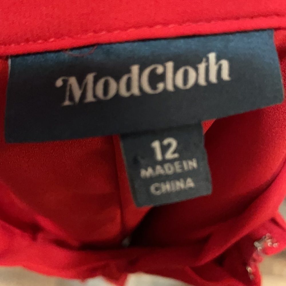 ModCloth Purely Pretty Red pleated miniskirt with bow - Picture 6 of 11
